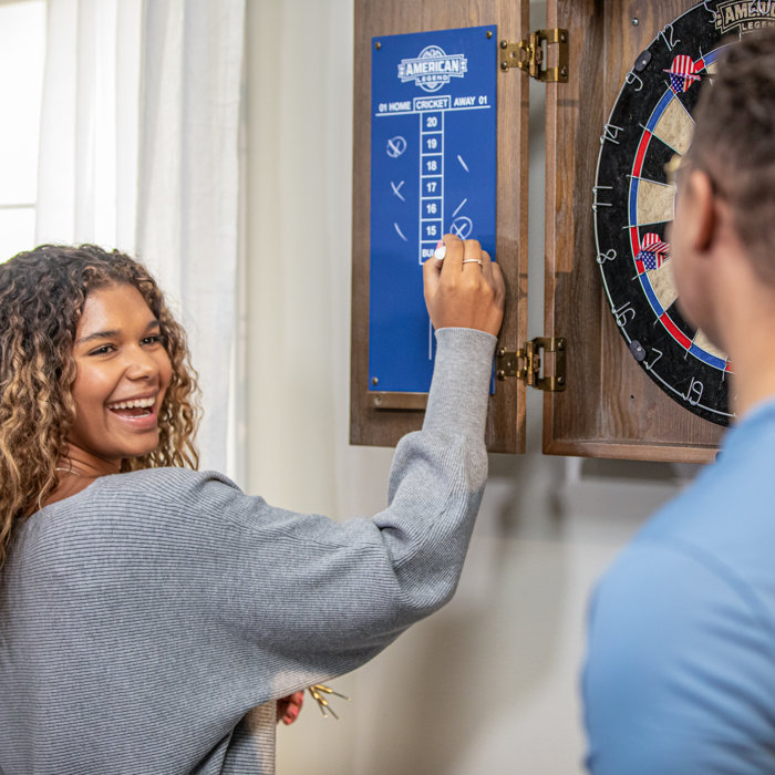 American Legend Charleston Bristle Dartboard and Set with Darts